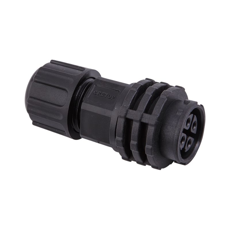 RGBW 5Pin Black Waterproof IP67 LED Connector Male Female